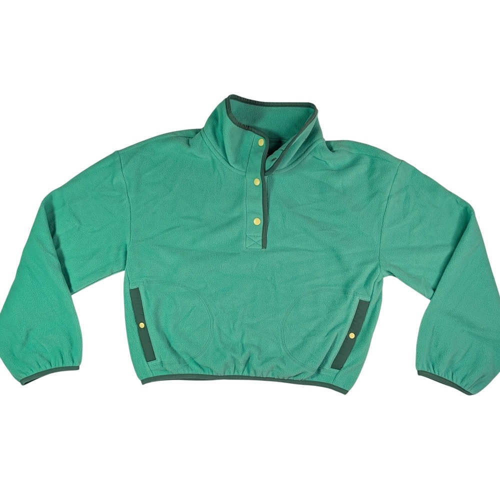 Old‎ Navy Performance Fleece Quarter Snap Pullover Seafoam Green XXL 18 New